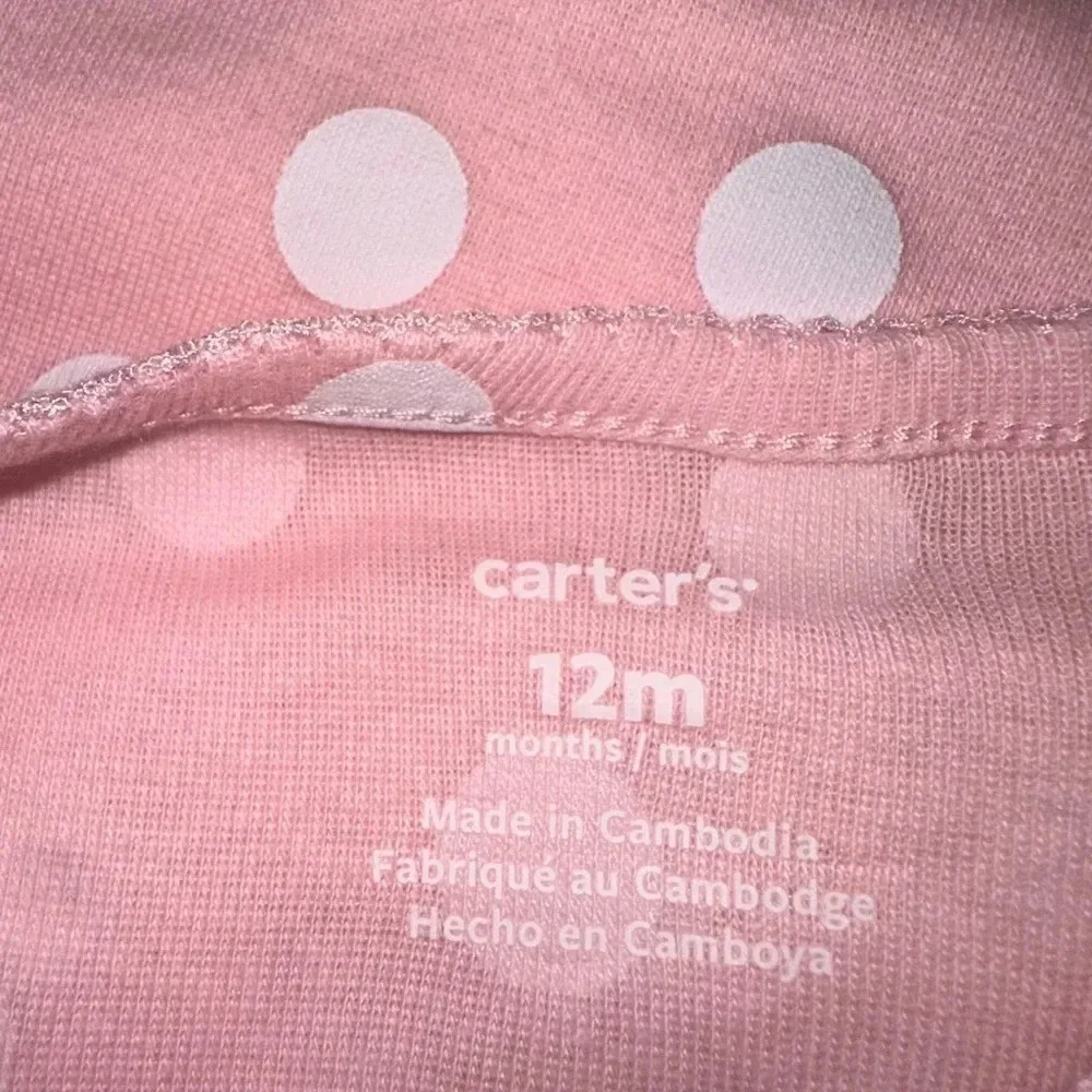 NWOT CARTER'S BABY GIRL 4 CAP SLEEVE BODYSUITS MULTIPLE PATTERNS 3M, 9M, 12M